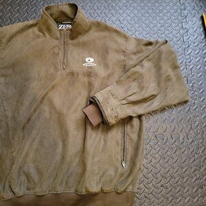 Zero Restriction Golf Quarter Zip Bandon Dunes Jacket, Herringbone Microsuede, L